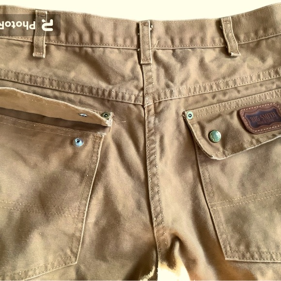 Big Smith Men’s Vintage Utility Work Cargo Pants Size 34x32 - Picture 6 of 7